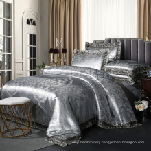 Shiny jacquard lace bedding sets